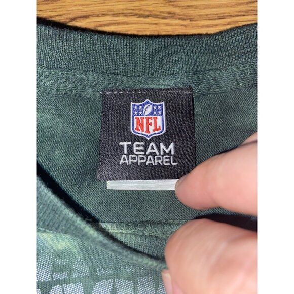 NFL Team Apparel Y2K Green Bay Packers Tie Dye AOP Mens Shirt Medium - Picture 3 of 5